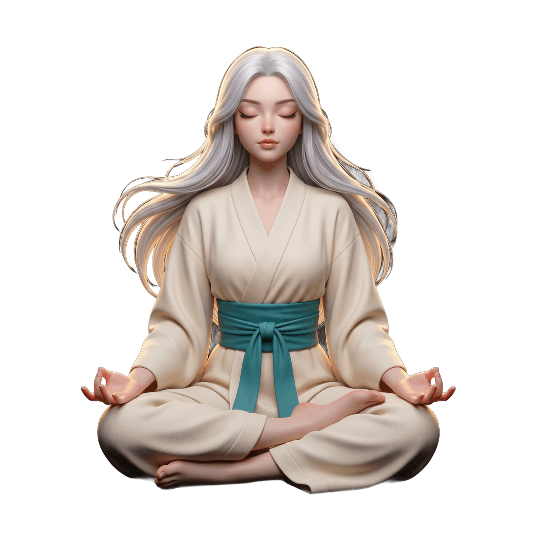 The Sensei, floating in lotus